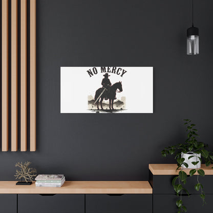 No Mercy Cowboy Skull Canvas | western skull art, gothic Americana