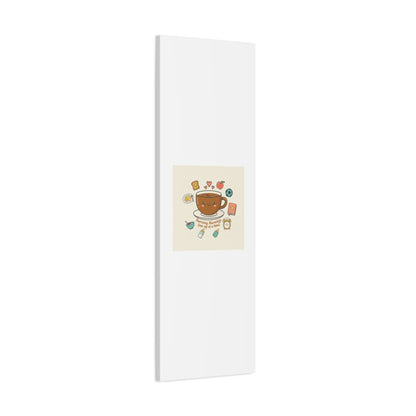 Surviving Mornings (One Sip at a Time) Canvas | Parenting Morning Humor, Coffee & Kids