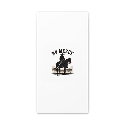 No Mercy Cowboy Skull Canvas | western skull art, gothic Americana