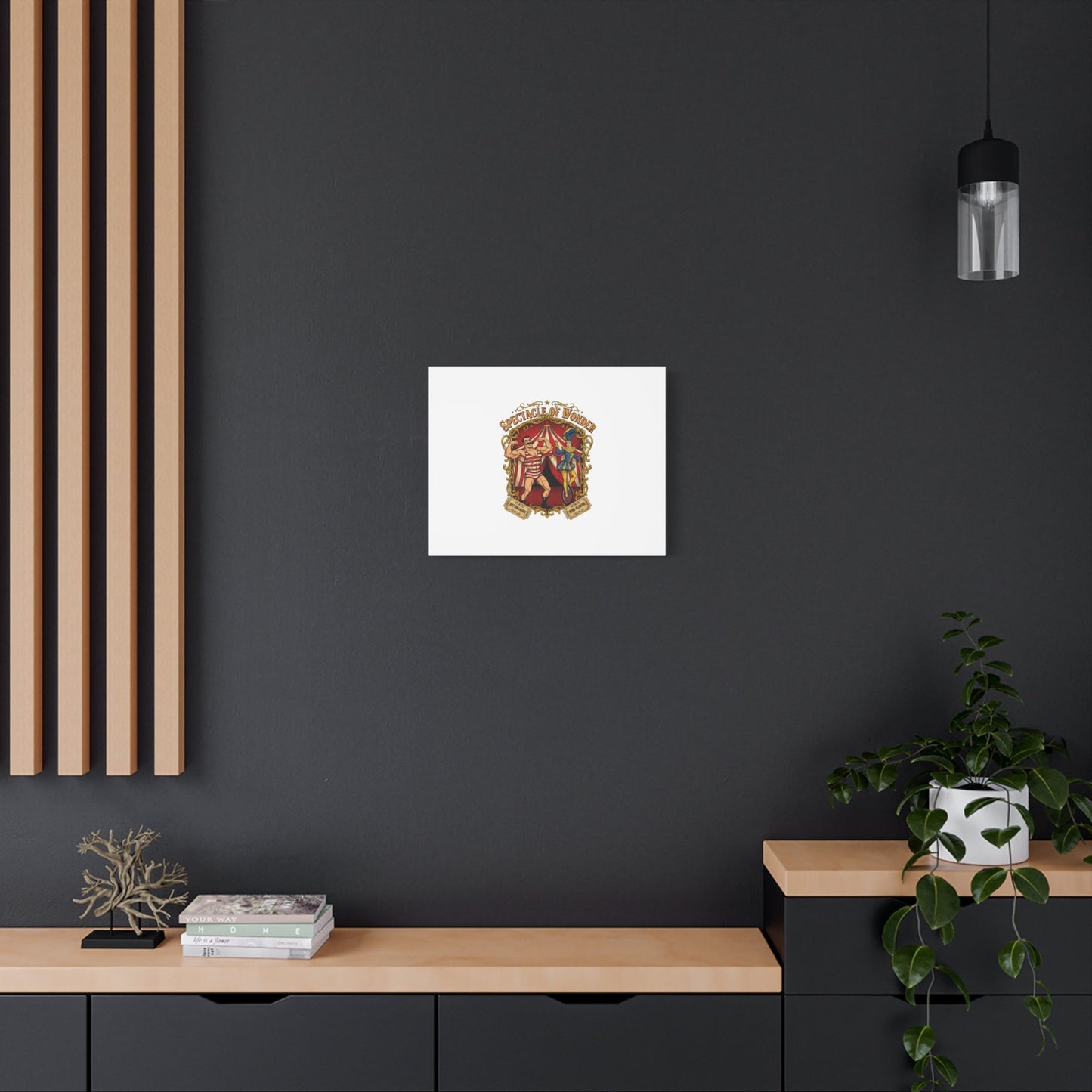 Spectacle of Wonder Circus Art Print, Canvas | Vintage Carnival Design