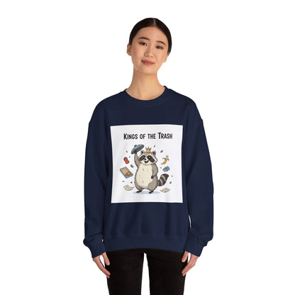 Kings of the Trash Raccoon Sweatshirt | trash panda, raccoon doodle