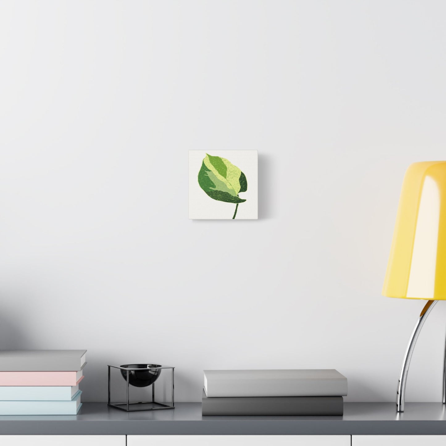 Manjula Pothos Illustrated Canvas Print – Botanical Wall Art