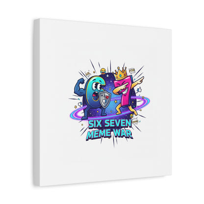 Six Seven Meme War Canvas | Legendary Internet Battle Art, Viral Culture Wall Decor