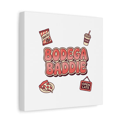 Bodega Baddie Matte Canvas, Stretched | NYC Y2K Corner Store Vibes