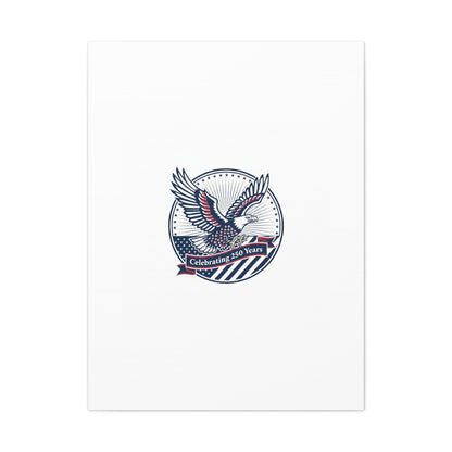 250th Anniversary Eagle Emblem Canvas | Semiquincentennial Americana