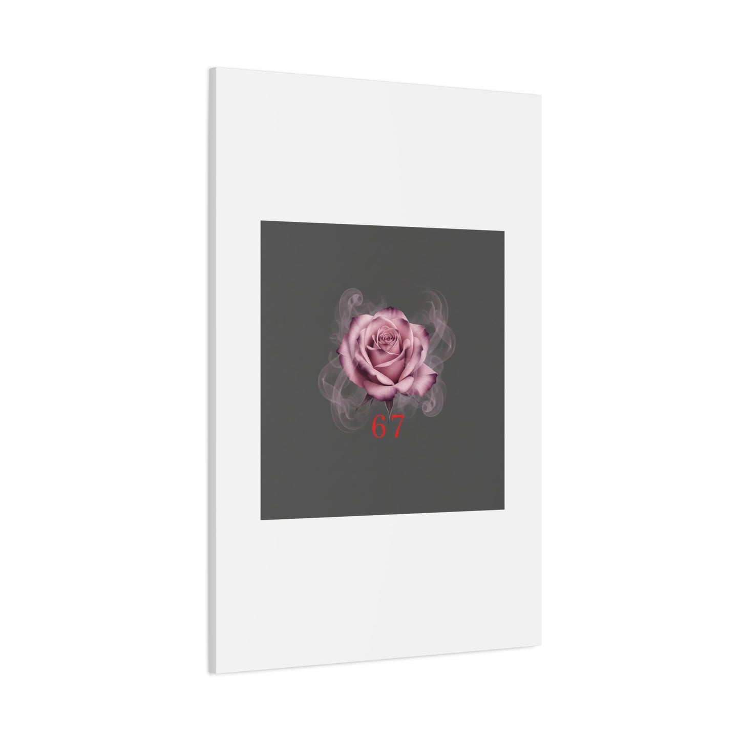 6 7 Valentine's Canvas | Viral Gothic Rose Wall Art | 6 7 Meaning Dark Romance