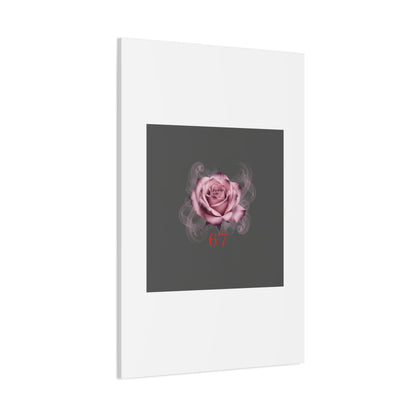 6 7 Valentine's Canvas | Viral Gothic Rose Wall Art | 6 7 Meaning Dark Romance