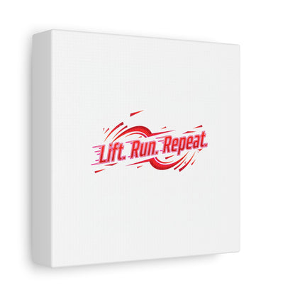 Lift Run Repeat Canvas | Fitness Wall Art, Gym Motivation