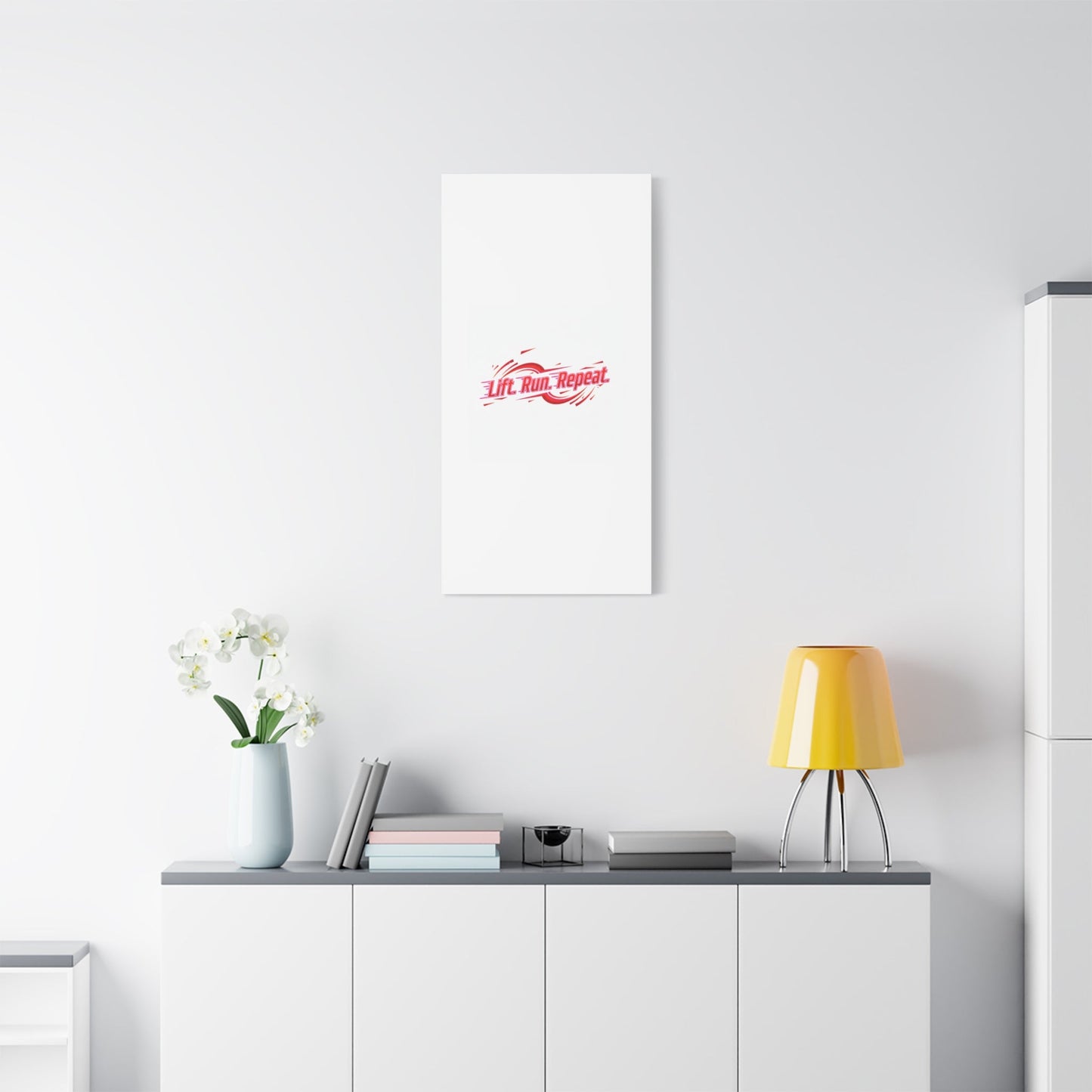 Lift Run Repeat Canvas | Fitness Wall Art, Gym Motivation
