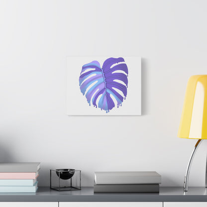 Purple Monstera Canvas Print – Botanical Wall Art