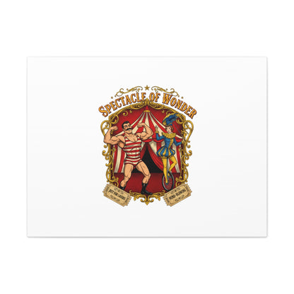 Spectacle of Wonder Circus Art Print, Canvas | Vintage Carnival Design