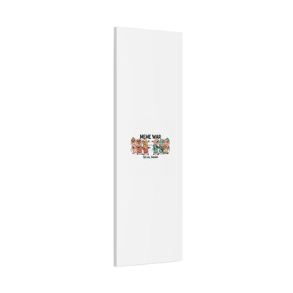 Meme War: Six vs. Seven Canvas Wall Art