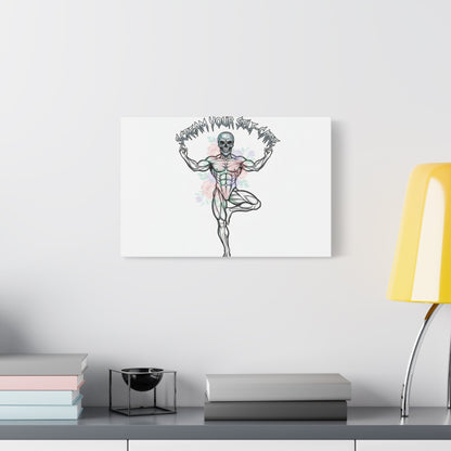 Scream Your Self-Care Canvas | Heavy Metal Wellness, Gothic Wellness Quote