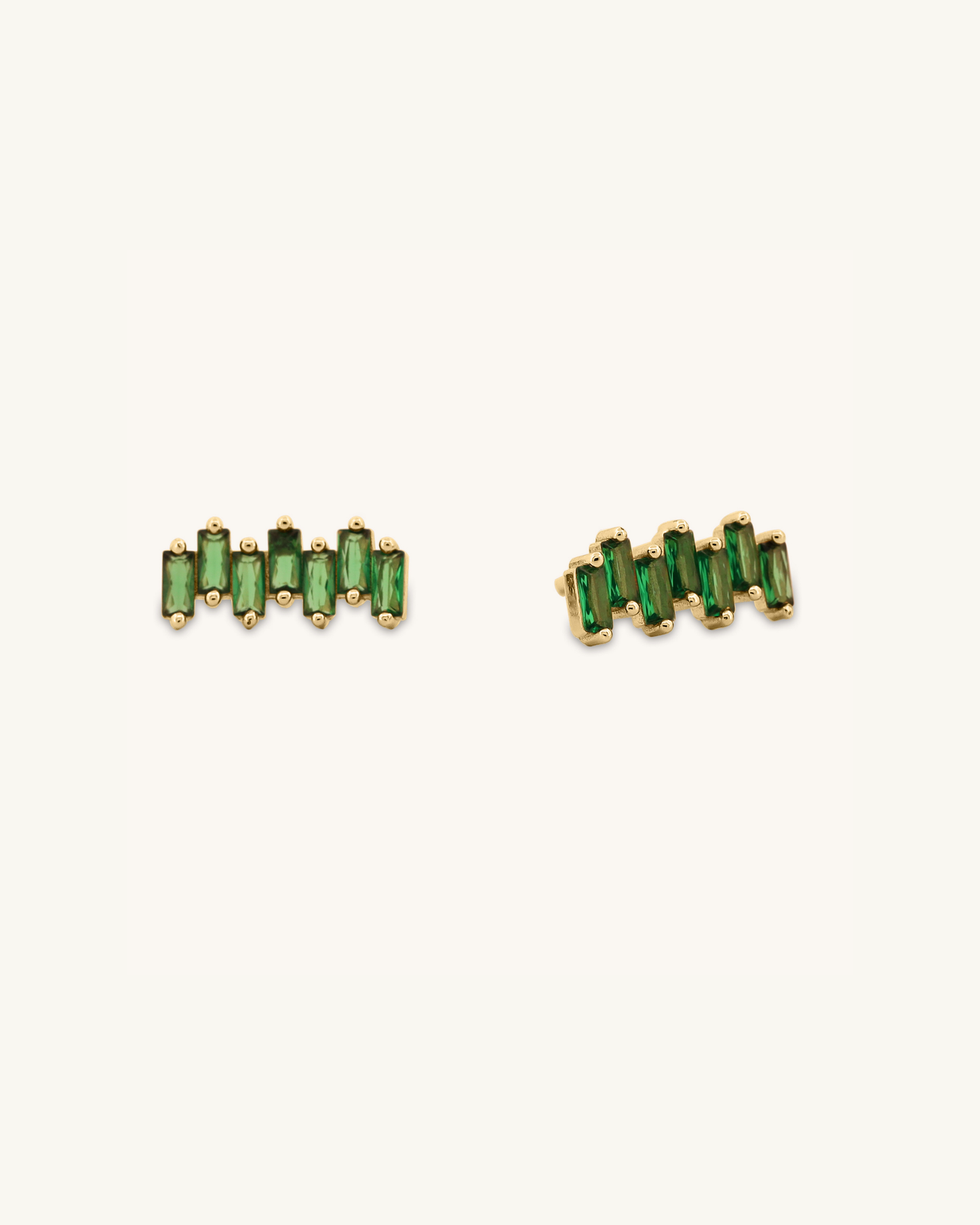 Green Cat Eye Studs