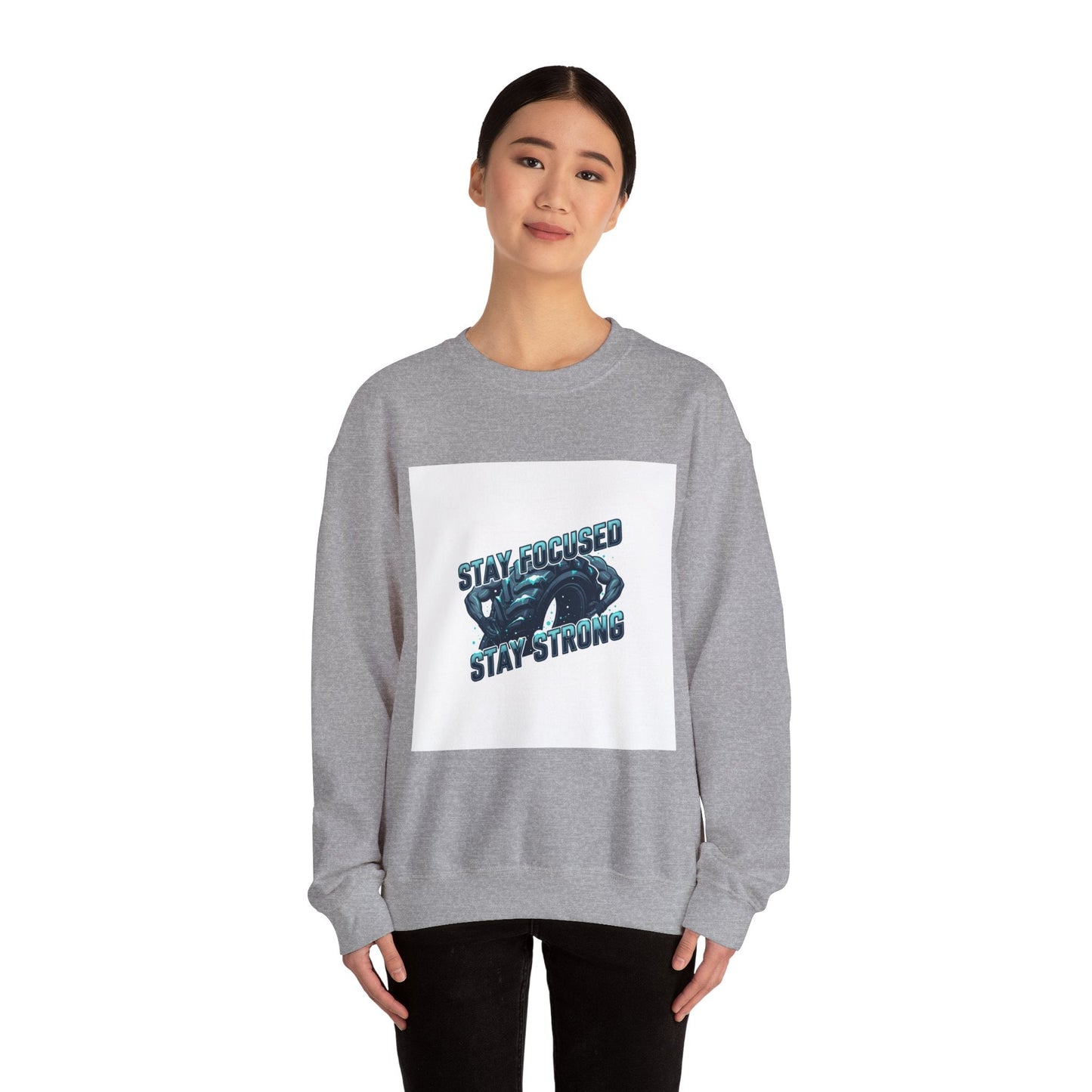 Stay Focused Stay Strong Sweatshirt | winter workout shirt, gym motivation