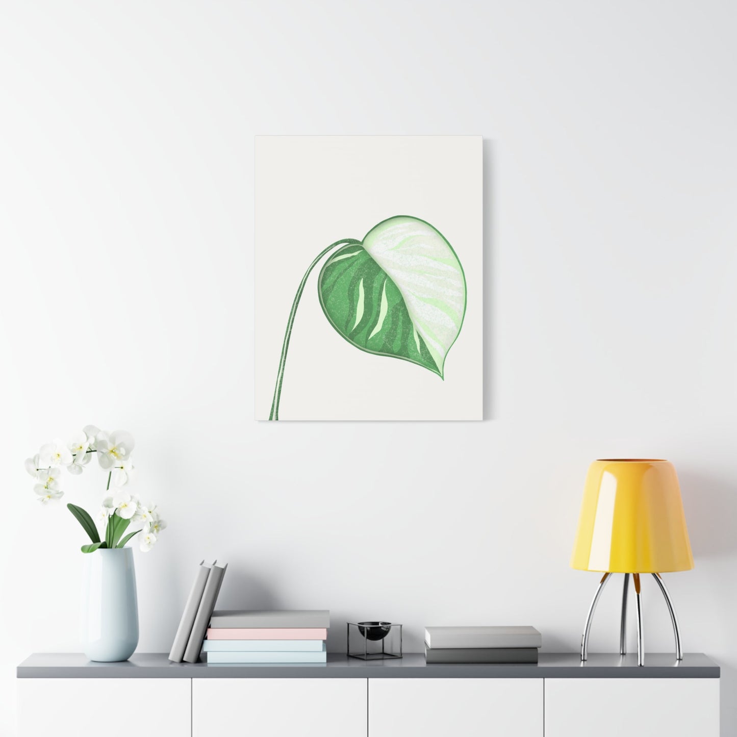Monstera Albo Canvas Print – Botanical Wall Art