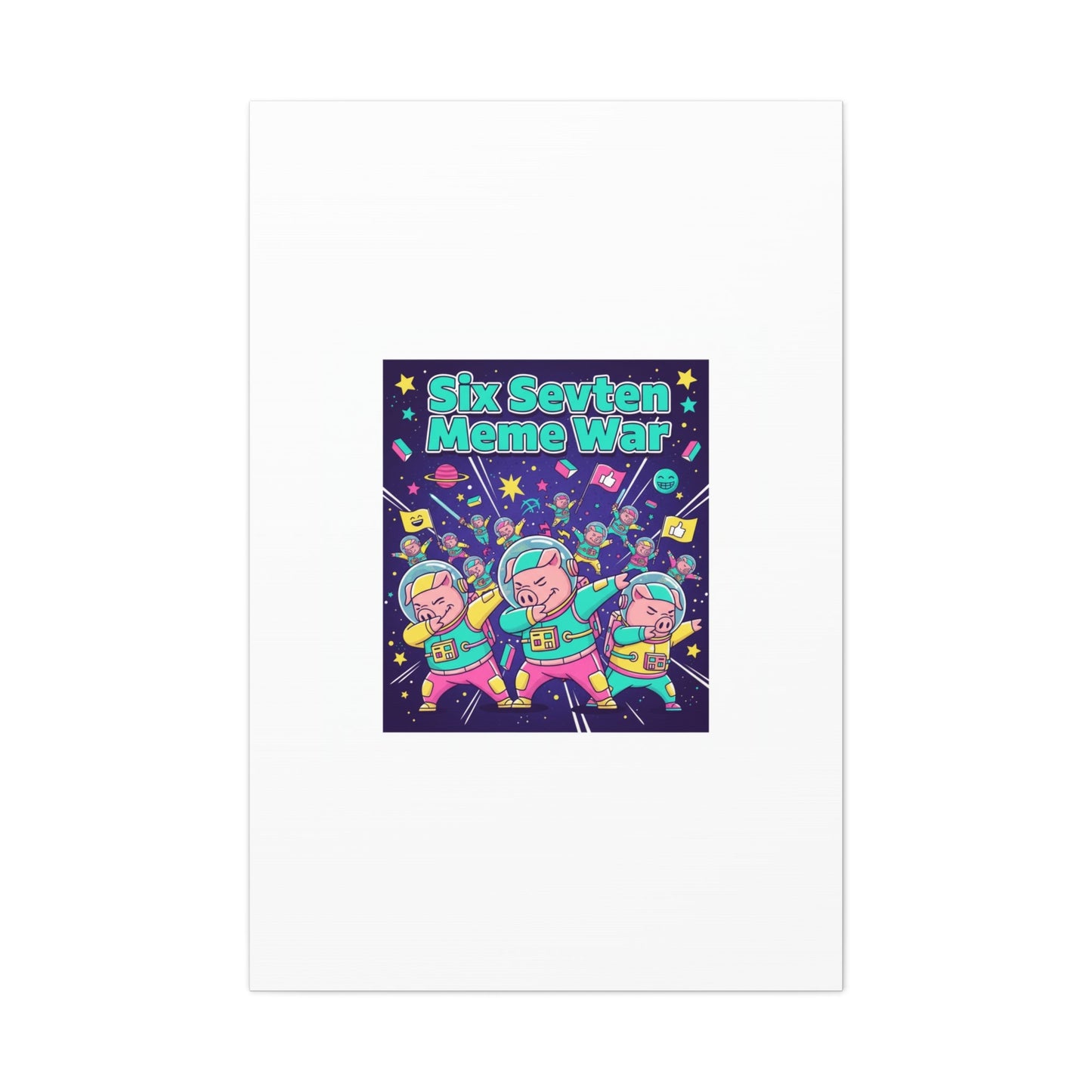 Six Sevven Meme War™ Canvas Tote | Nissspelled Edition