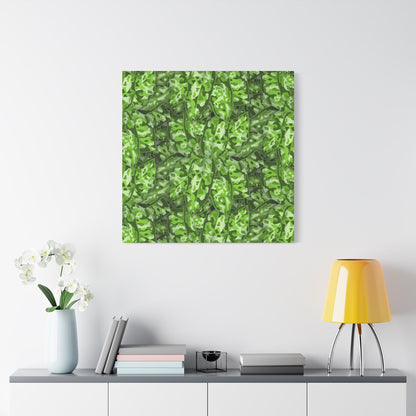 Aglaonema Pictum Canvas Print – Botanical Wall Art