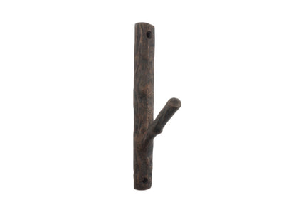 Rustic Copper Cast Iron Tree Branch Decorative Metal Wall Hook 8""