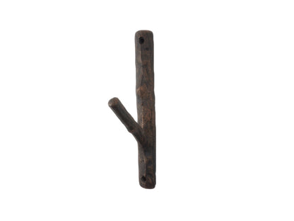 Rustic Copper Cast Iron Tree Branch Decorative Metal Wall Hook 8""