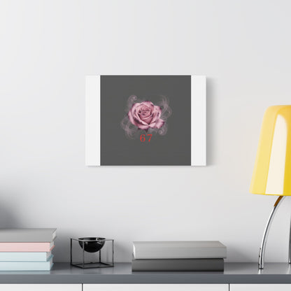 6 7 Valentine's Canvas | Viral Gothic Rose Wall Art | 6 7 Meaning Dark Romance