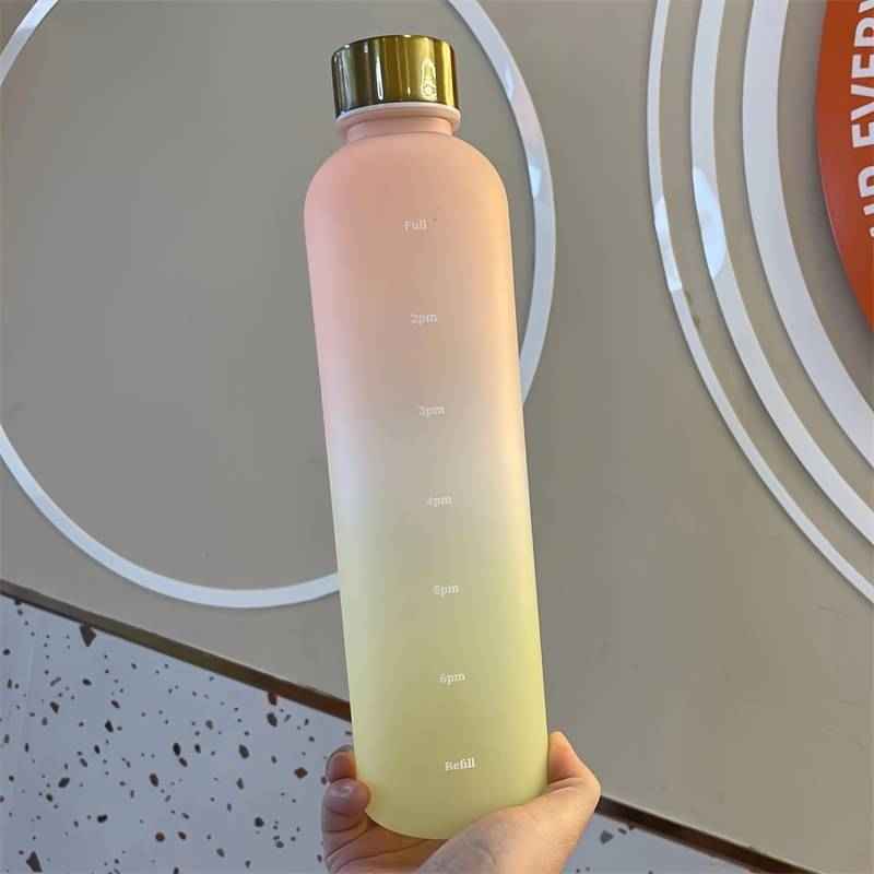 Outdoor Sports Fitness Frosted Gradient Sports Water Cup