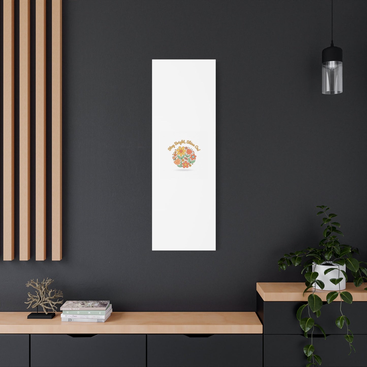 Stay Bright Shine On Canvas | Hopecore, Radical Optimism Wall Art