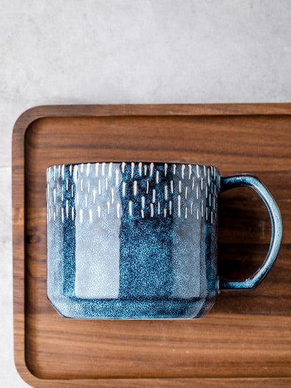 Starry Retro Blue Mark Cup