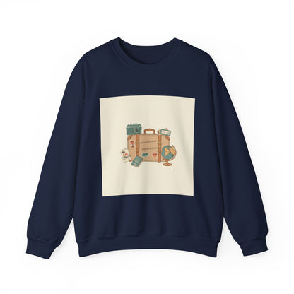 Vintage Travel Postcard Sweatshirt | travel stamps, wanderlust design