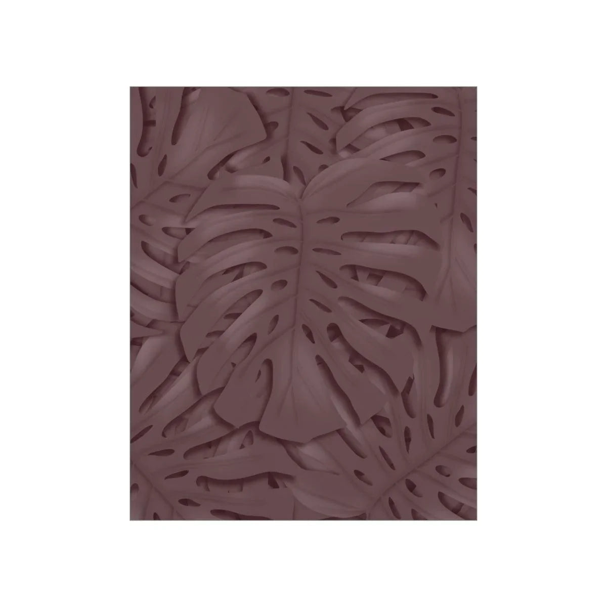 Merlot Monstera Botanical Print – Unframed Wall Art