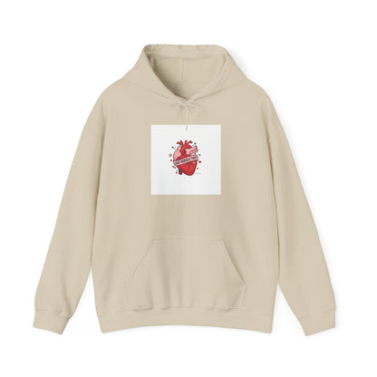 Snarky Heart Graphic Hoodie | anti love graphic, punk Valentine design