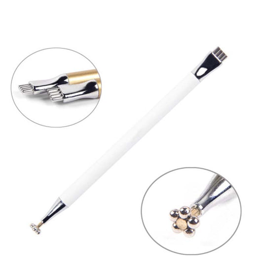 First dual-use imprinted magnetic nail art pen