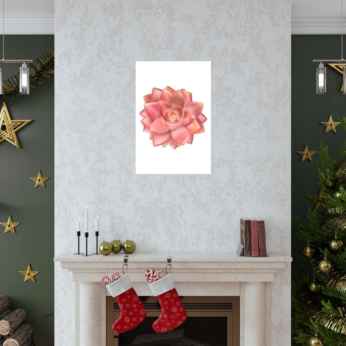 Graptosedum California Sunset Succulent Botanical Print – Unframed Wall Art