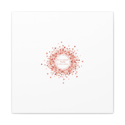 Tiny Heart Confetti Canvas | Matte Stretched Wall Art