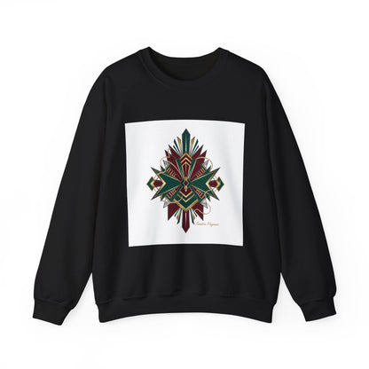 Dark Geometric Crest Crewneck | Gothic Occult Art Sweatshirt