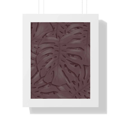 Merlot Monstera Framed Print – Botanical Wall Art