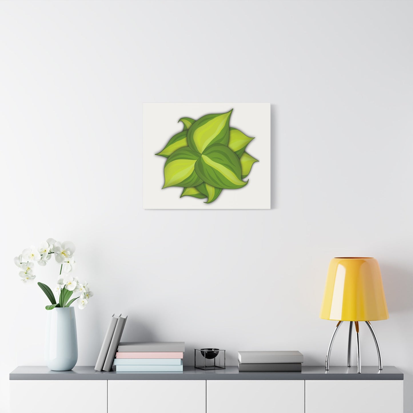 Philodendron Brasil Canvas Print – Botanical Wall Art