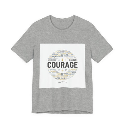 Courage Minimal Wordcloud Tee | Fresh-Start Minimalism, New Page Apparel