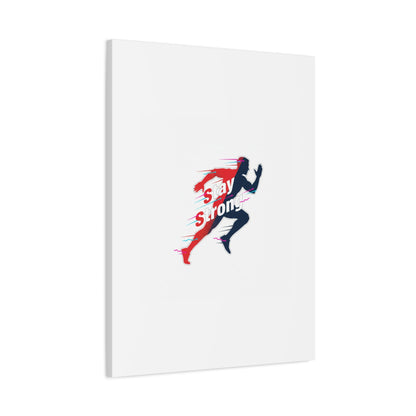 Stay Strong Runner Canvas | Fitness Motivation, Gym Wall Art