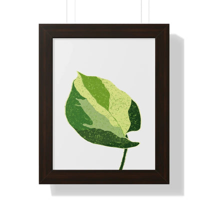 Manjula Pothos Illustrated Framed Print – Botanical Wall Art