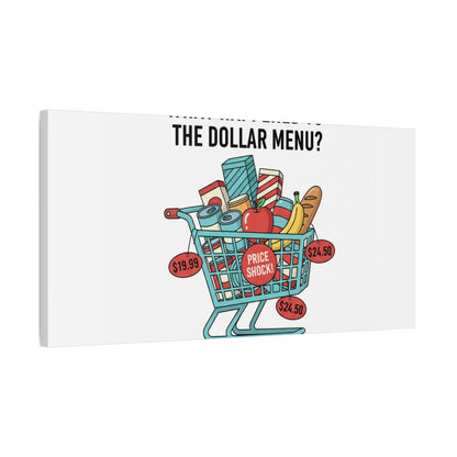 What Happened to the Dollar Menu? Canvas | Grocery Prices Meme, Price Shock Wall Art