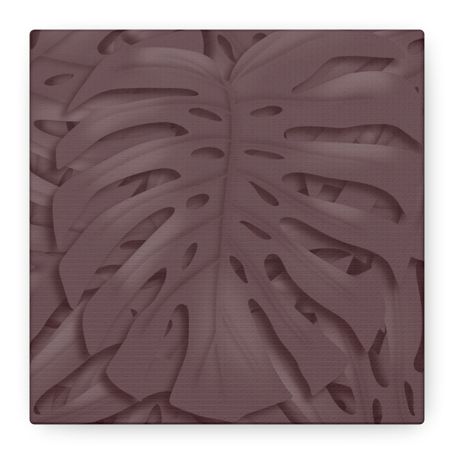 Merlot Monstera Canvas Print – Botanical Wall Art