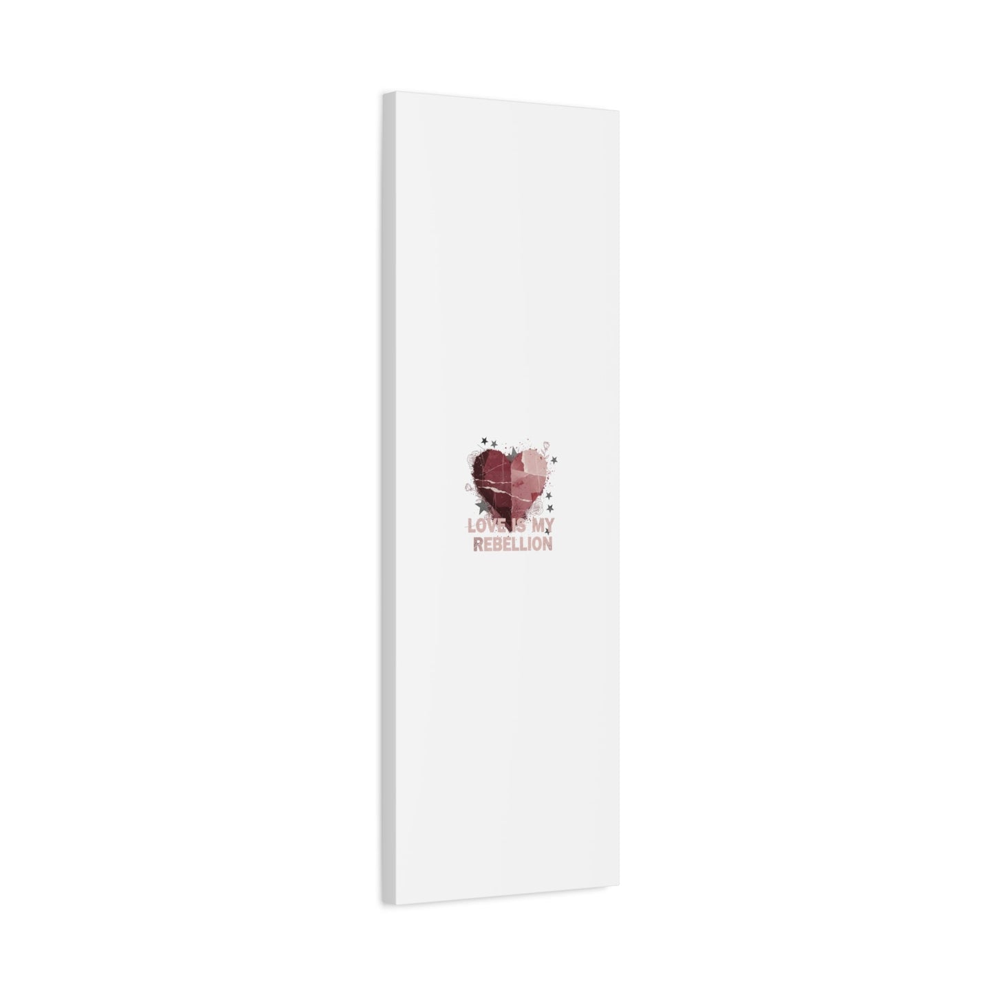 Love Is My Rebellion Canvas | Soft Grunge Hearts, Distressed Valentine Collage