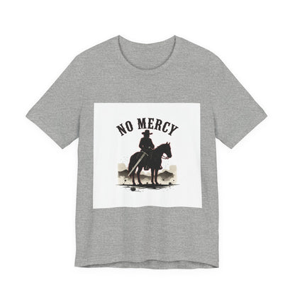 No Mercy Cowboy Skull Tee | Western-Gothic, desert noir design