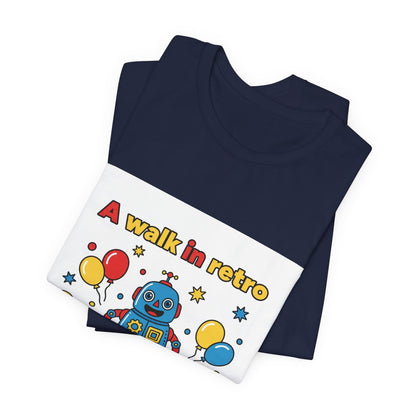 Retro Robot Toy Graphic Tee | Throwback Kid, Primary Colors
