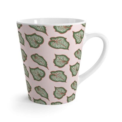 Begonia Pattern Ceramic Mug 12 oz