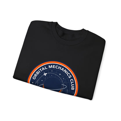 Orbital Mechanics Club Sweatshirt | mission patch, space science