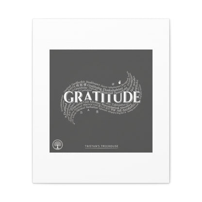 Gratitude Wall Art Matte Canvas | Tiny Treats, sweet uplifting print