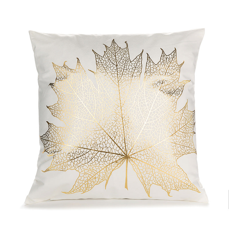 Sofa cushion cover bronzing waist pillowcase