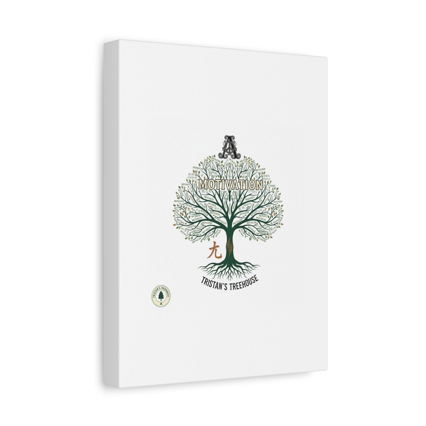 Handwritten Doodle Tree Canvas | Matte Stretched Wall Art